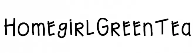 HomegirlGreenTea  Fuentes Gratis Descargar
