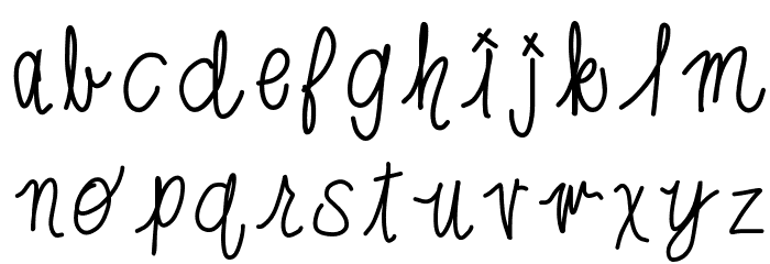 HomegirlJessa Font LOWERCASE