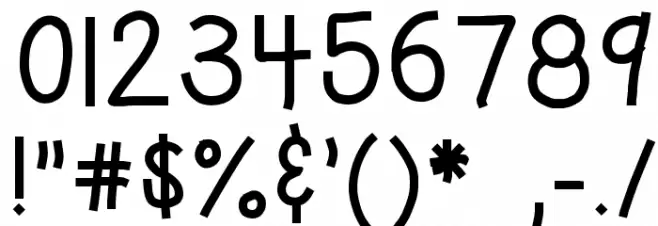 HomegirlKiddo Font OTHER CHARS