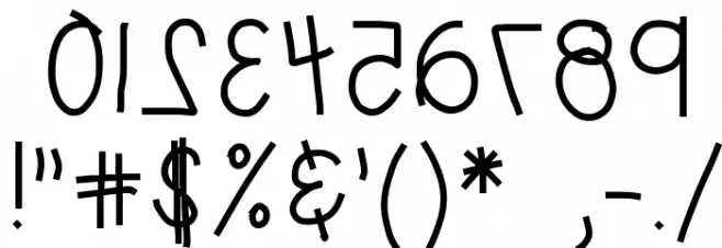 HomegirlKiddoPrint Font OTHER CHARS