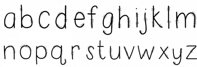 HomegirlKneedStitches Fuentes MINÚSCULAS