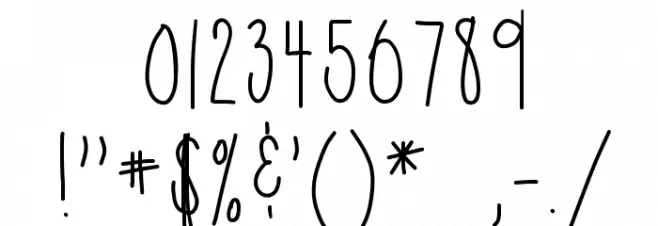 HomegirlMarnie Font OTHER CHARS