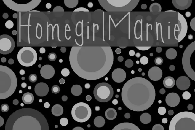 HomegirlMarnie Font examples