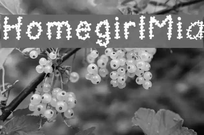 HomegirlMia Font examples