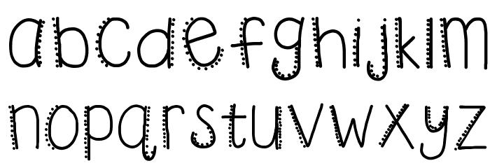 HomegirlMosquito Font LOWERCASE