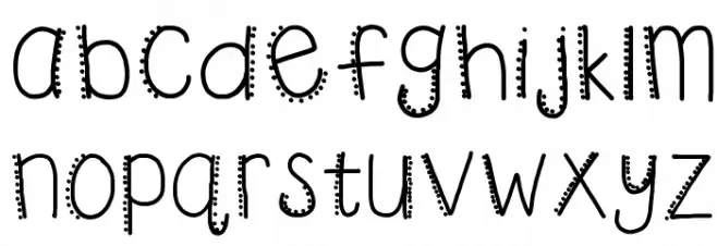 HomegirlMosquito Schriftart Kleinbuchstaben