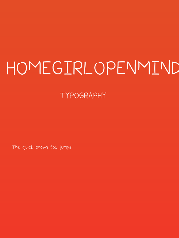 HomegirlOpenMinded Poster