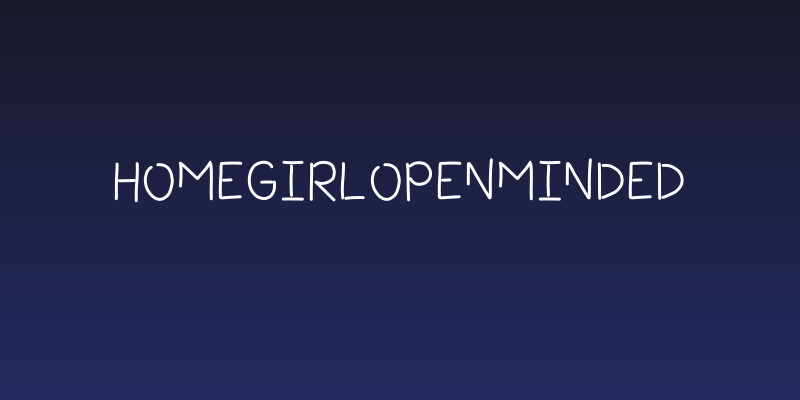 HomegirlOpenMinded Social Header