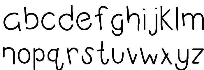 HomegirlOpenMinded Font LOWERCASE