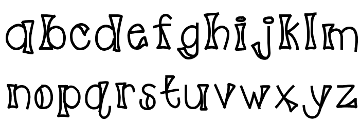 HomegirlPinchedMe Font LOWERCASE