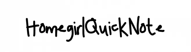 HomegirlQuickNote  baixar fontes gratis