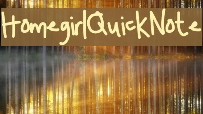 HomegirlQuickNote Example 2