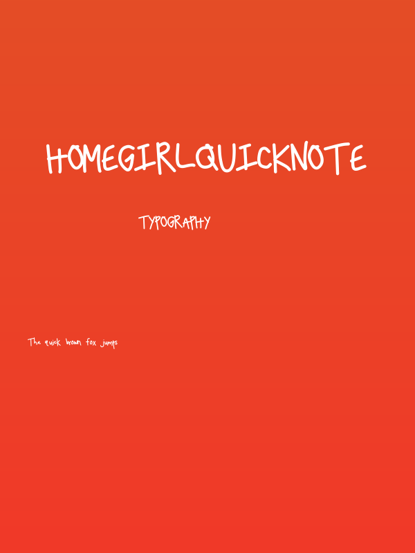 HomegirlQuickNote Poster