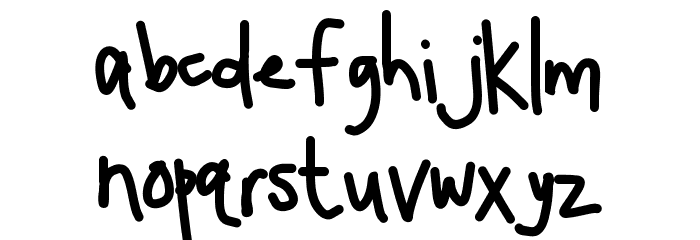 HomegirlQuickNote Font LOWERCASE