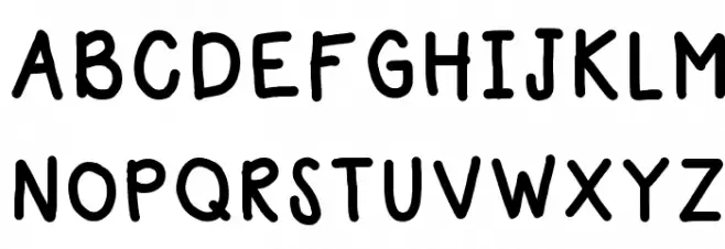 HomegirlSchooled Schriftart Kleinbuchstaben
