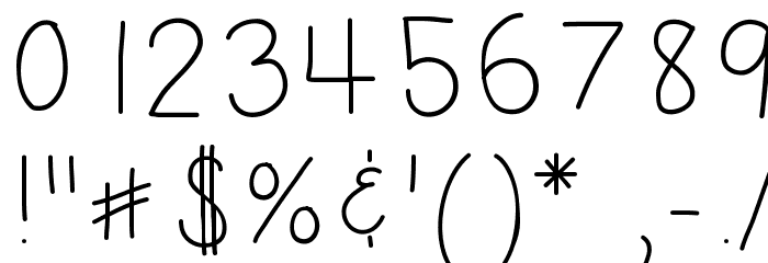HomegirlSecure Font OTHER CHARS