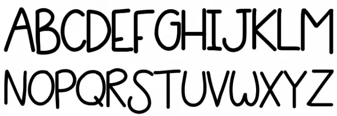 HomegirlSharpie Шрифта ВЕРХНИЙ