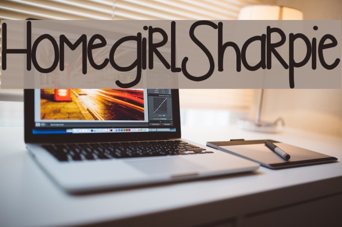 HomegirlSharpie Font examples