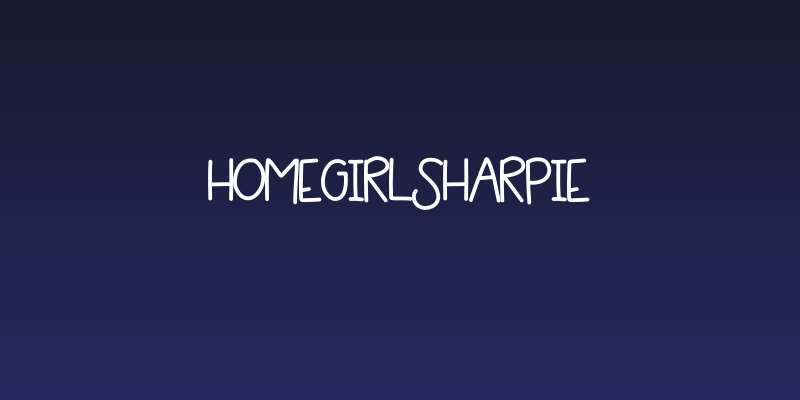 HomegirlSharpie Social Header