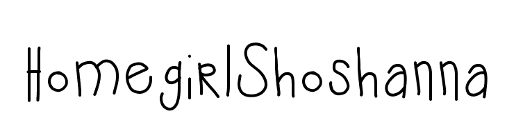 HomegirlShoshanna  नि: शुल्क फ़ॉन्ट्स डाउनलोड