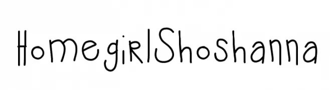 HomegirlShoshanna  baixar fontes gratis