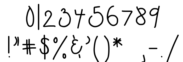 HomegirlShoshanna Font OTHER CHARS