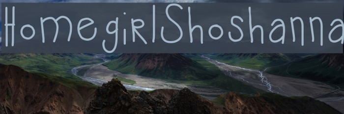 HomegirlShoshanna Font examples