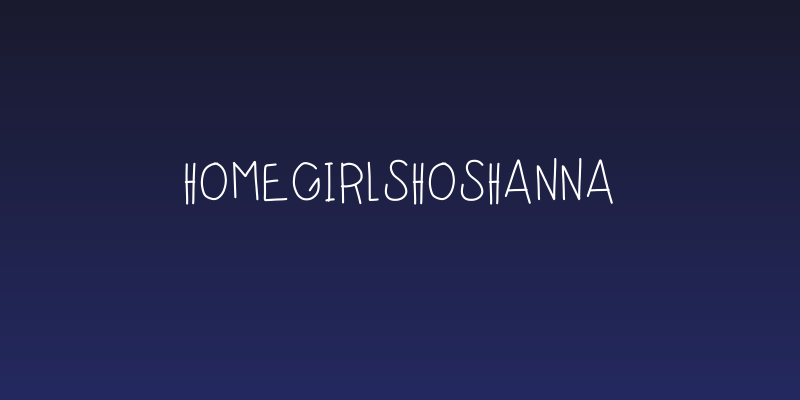 HomegirlShoshanna Social Header