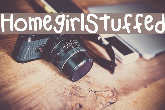 HomegirlStuffed Font examples