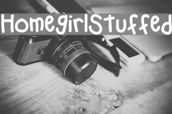 HomegirlStuffed Font examples