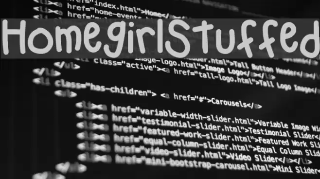 HomegirlStuffed Font examples