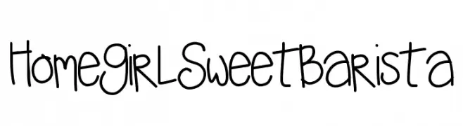 HomegirlSweetBarista  Fuentes Gratis Descargar