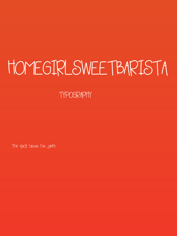 HomegirlSweetBarista Poster