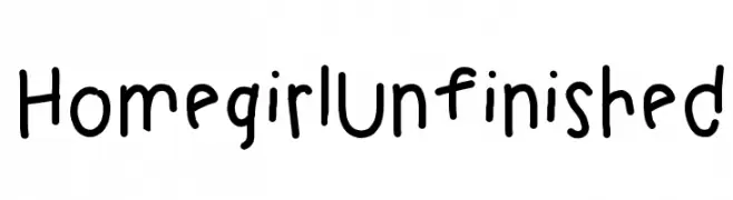 HomegirlUnfinished  baixar fontes gratis