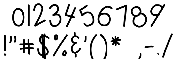 HomegirlWhoa Font OTHER CHARS