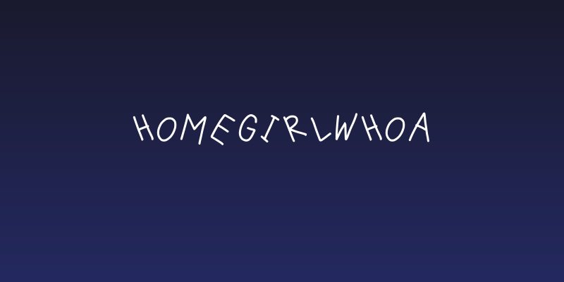 HomegirlWhoa Social Header
