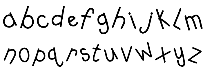 HomegirlWhoa Font LOWERCASE