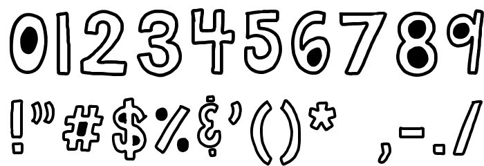 HomegirlWhut Font OTHER CHARS