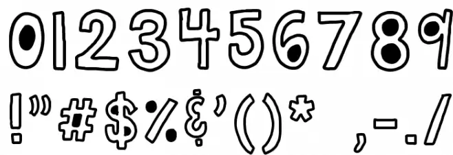 HomegirlWhut Font OTHER CHARS