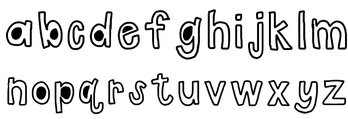 HomegirlWhut Font LOWERCASE