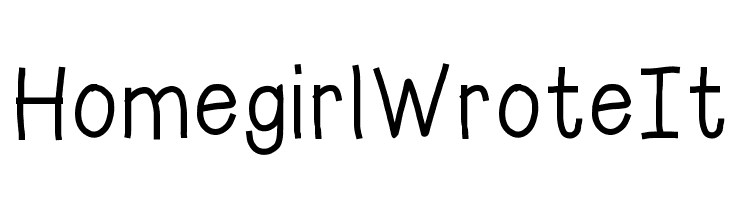 HomegirlWroteIt  font caratteri gratis
