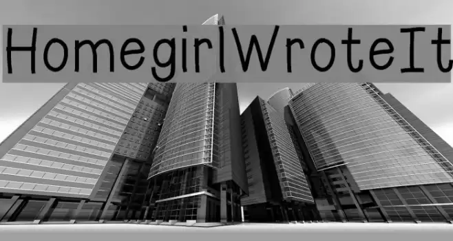 HomegirlWroteIt Font examples