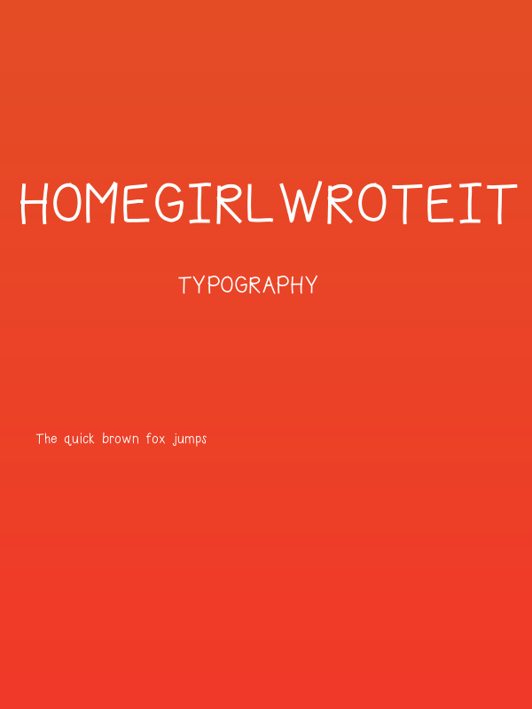HomegirlWroteIt Poster