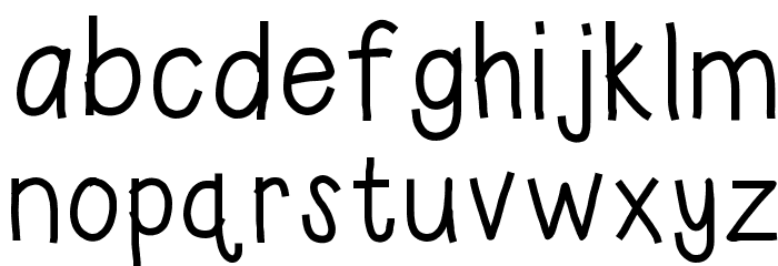 HomegirlWroteIt Font LOWERCASE