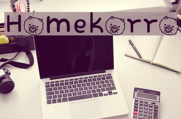 Homekorro Font examples