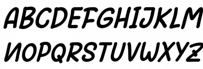 Homeland Italic Regular फ़ॉन्ट अपरकेस