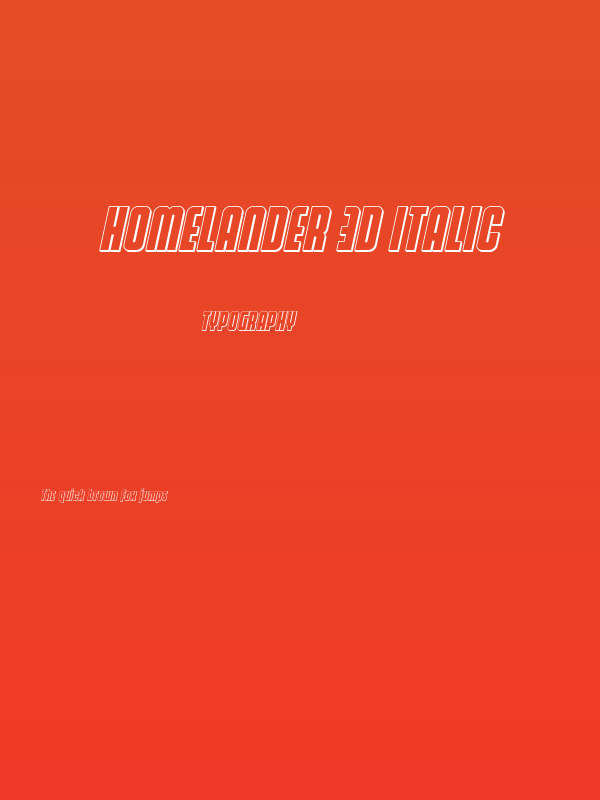 Homelander 3D Italic Poster