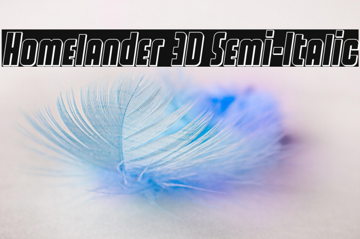 Homelander 3D Semi-Italic Example 2
