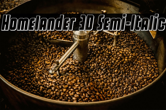 Homelander 3D Semi-Italic Example 3