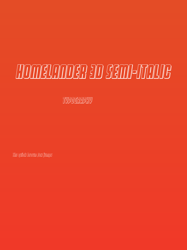 Homelander 3D Semi-Italic Poster